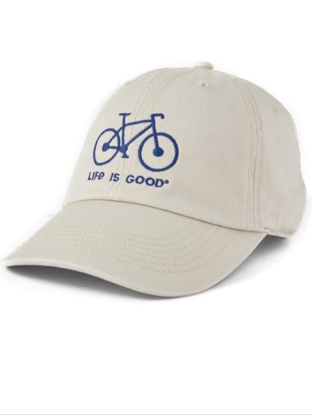 Life Is Good Chill Cap with Blue Bicycle Embroidery Hat NWT